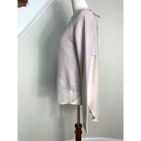 Combination blush hi low sweater, XS - Picture 13 of 16